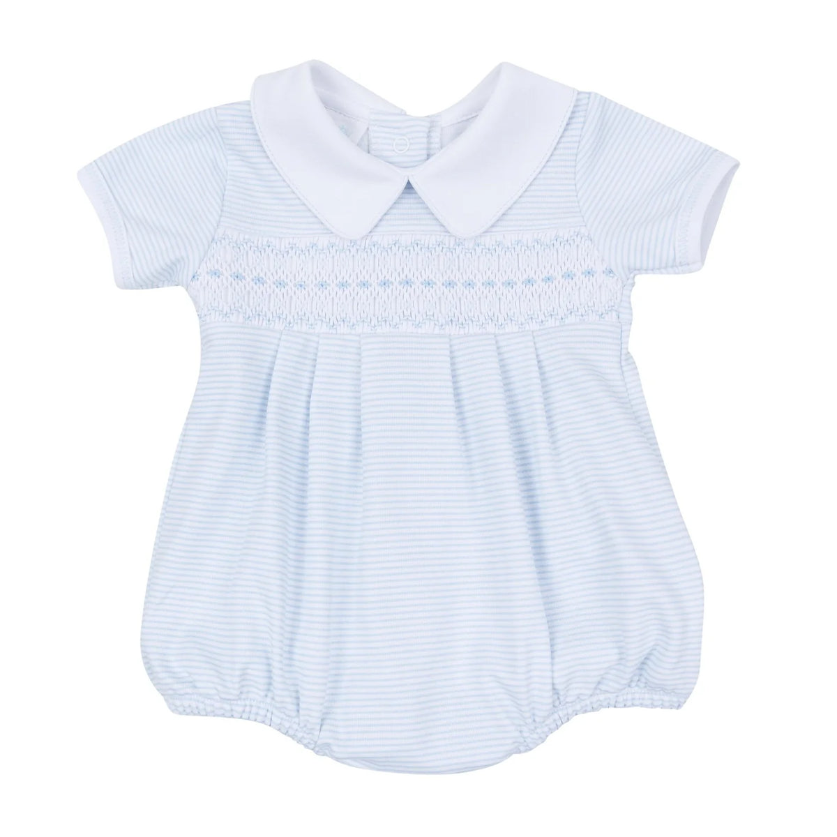 Blue Benjamin Smocked Bubble