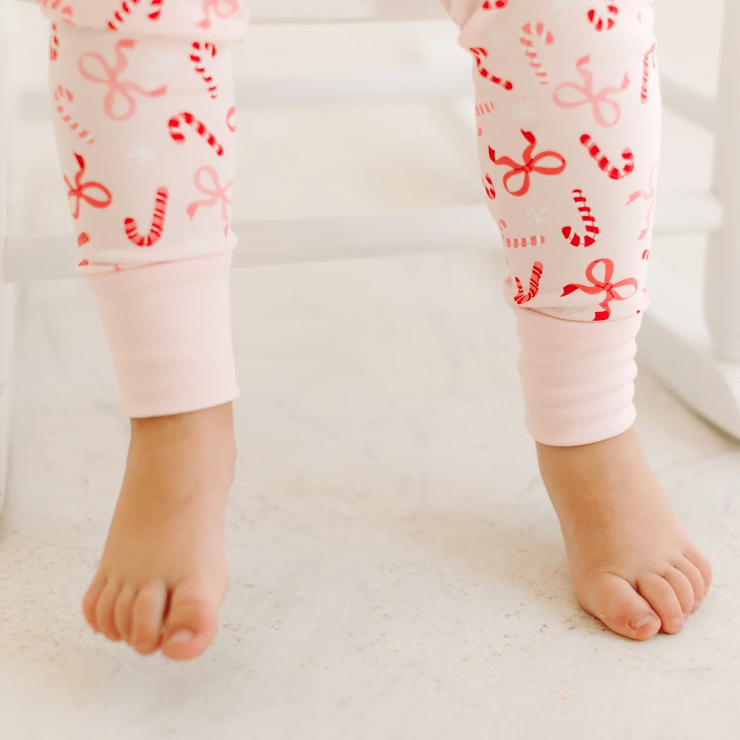 Red Candy Cane Lane Long Pajamas