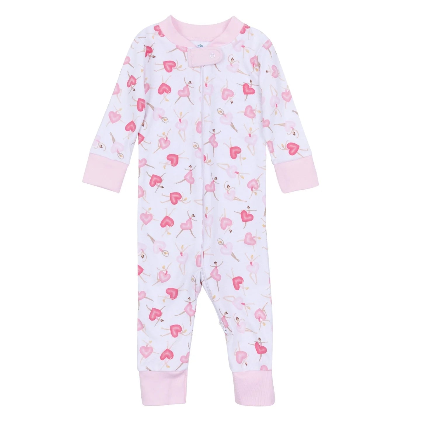Dancing Hearts Zipper Pajama