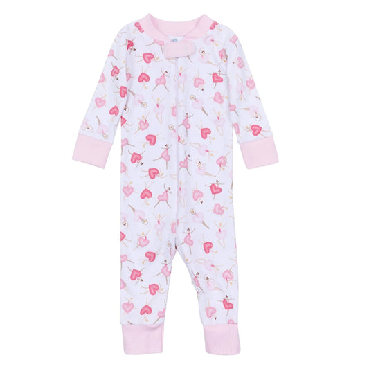 Dancing Hearts Zipper Pajama