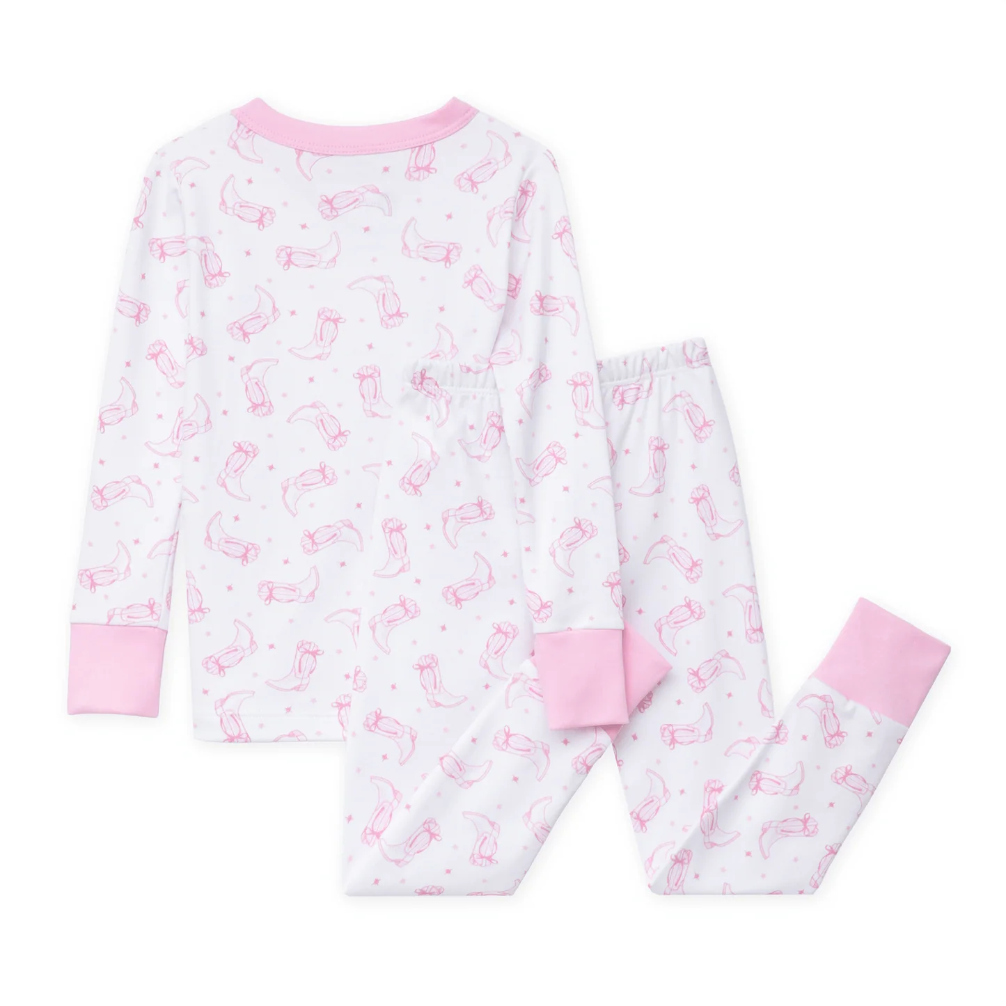 Pink Darling Cowboy Boots Long Pajamas