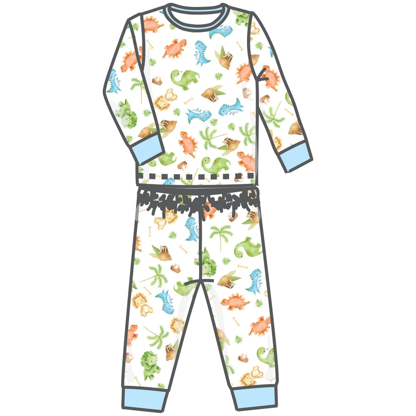 Dino Land Long Pajamas
