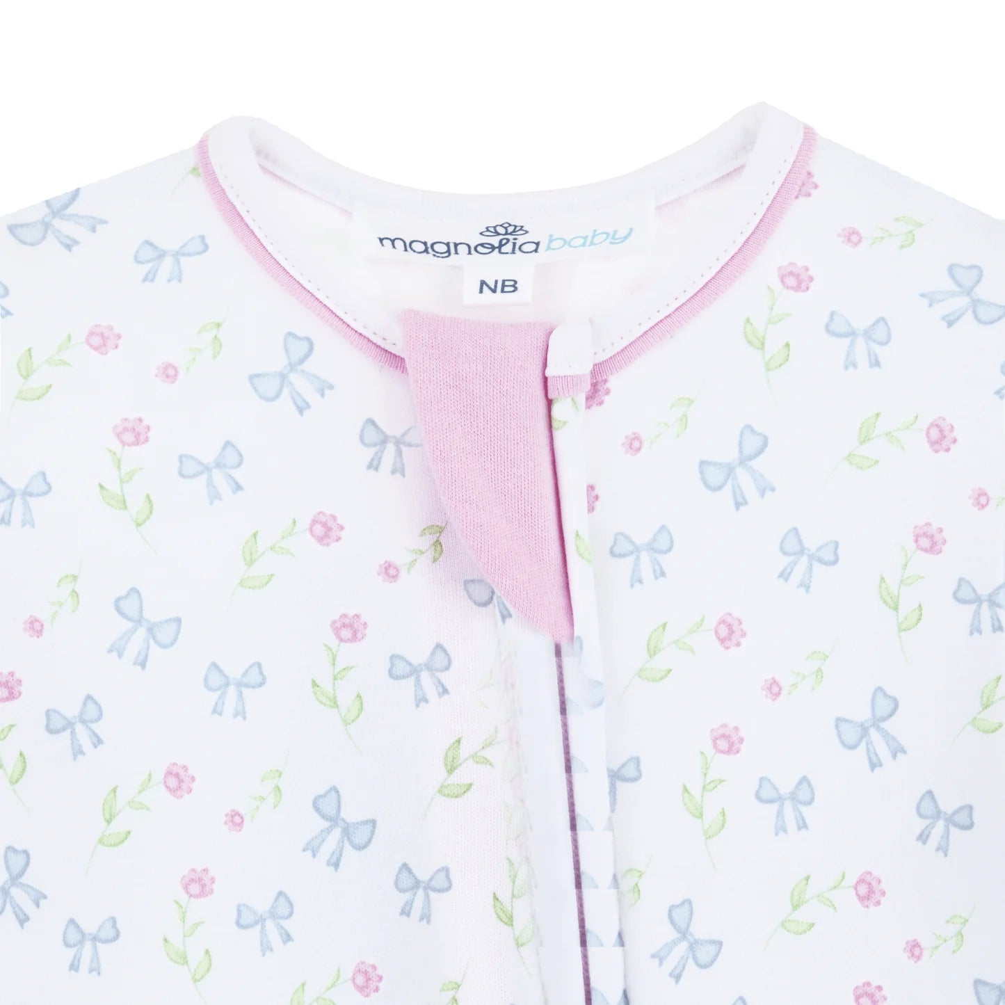 Evelyn's Classics Print Zip Footie