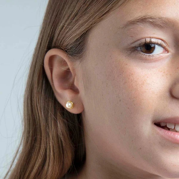 Pearl Gold Plated Earrings
