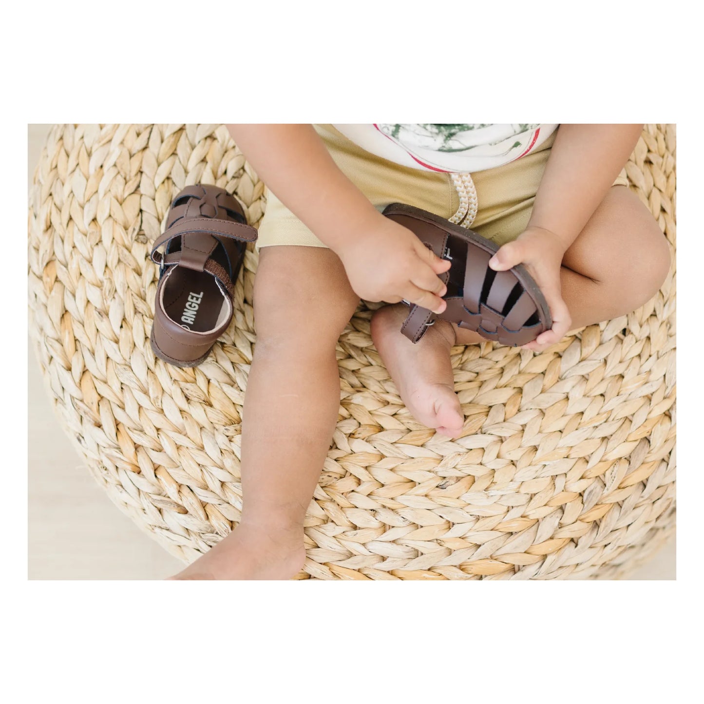 Brown Leather Fisherman Sandal