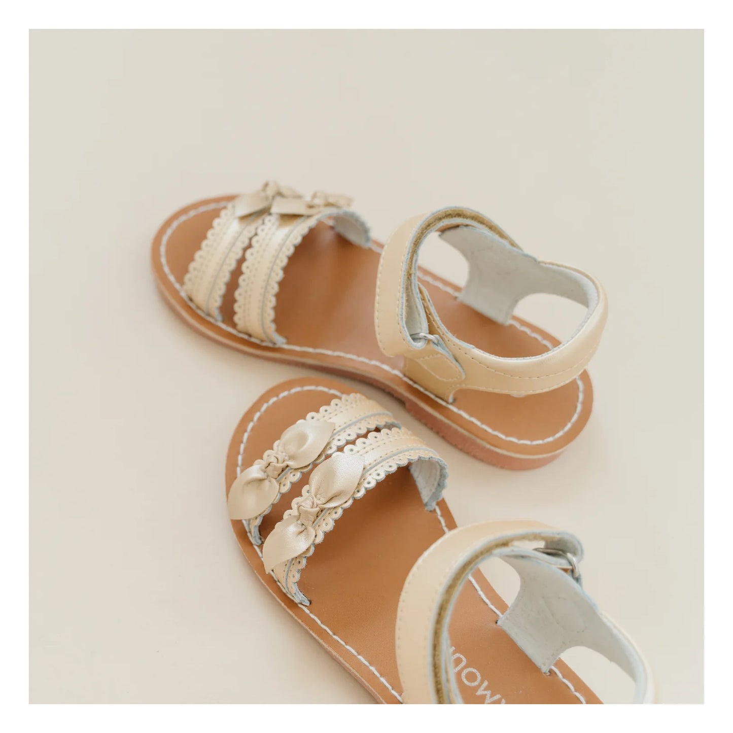 Josie Champagne Scalloped Sandal