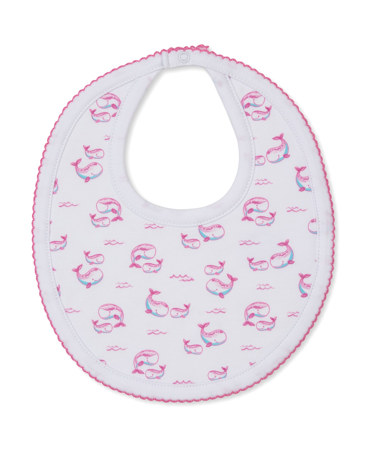 Whale Pods Pink Bib