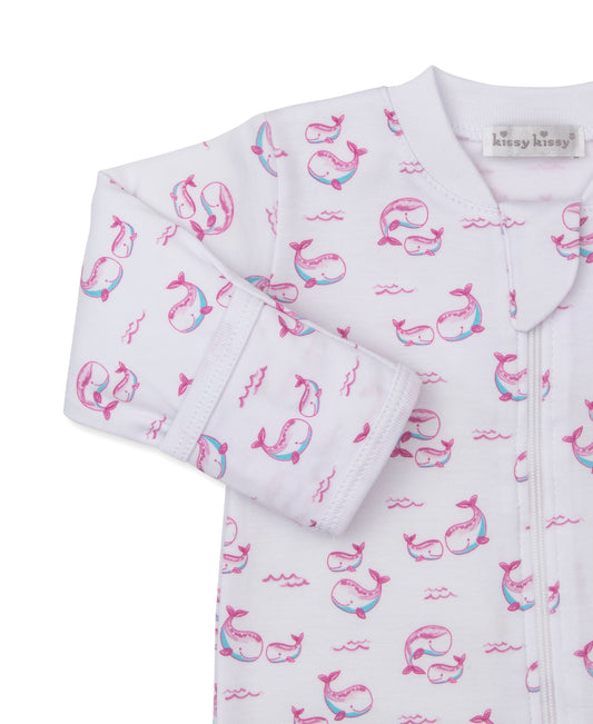 Pink Whale Pods Footie