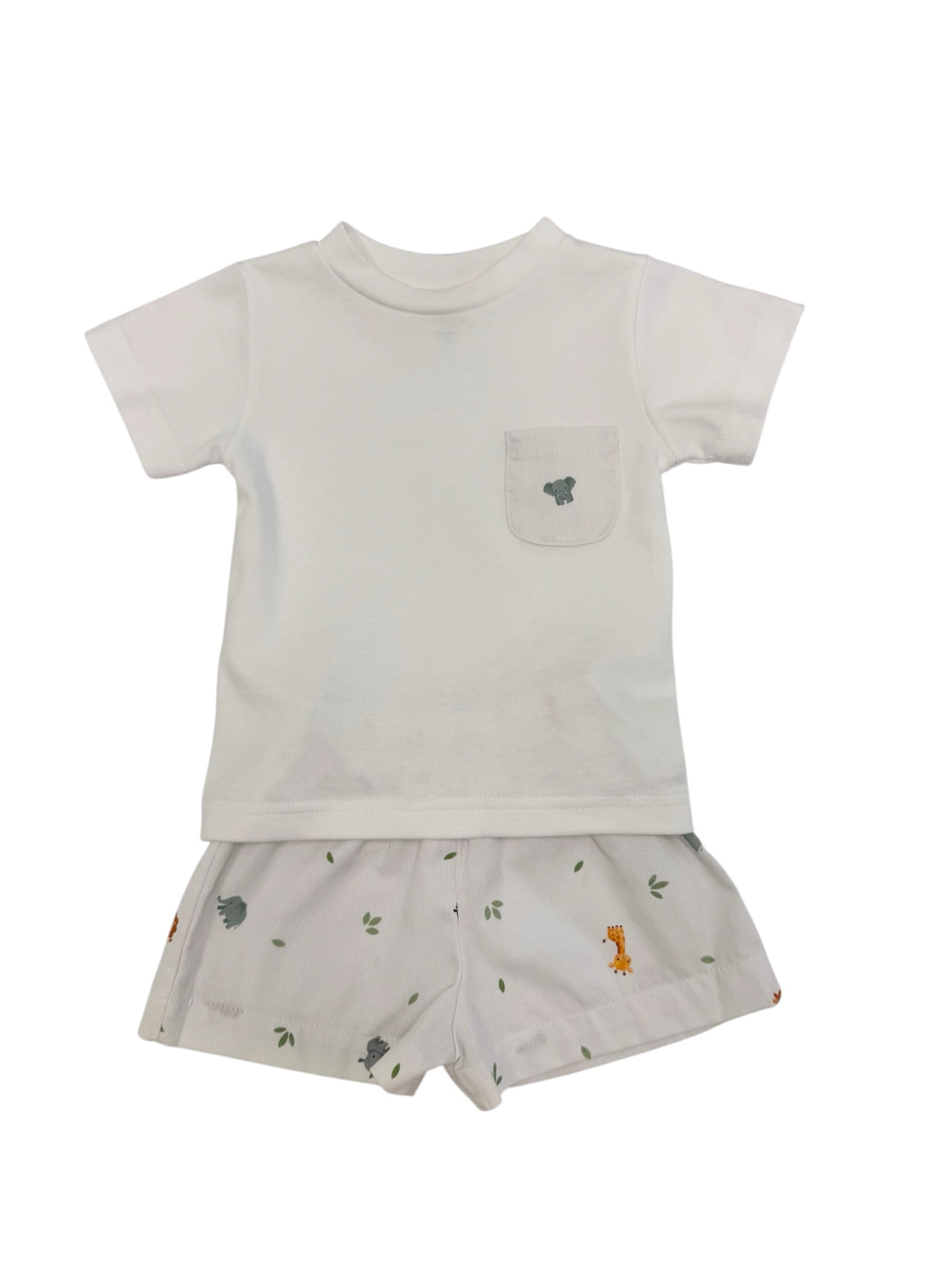 Tiny Safari Print Shorts Set