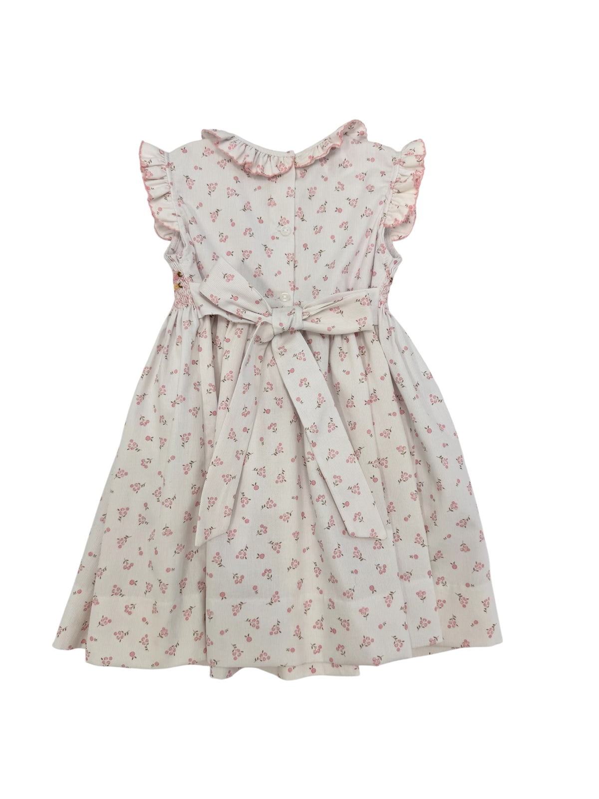 Pink Rosebud Smocked Dress