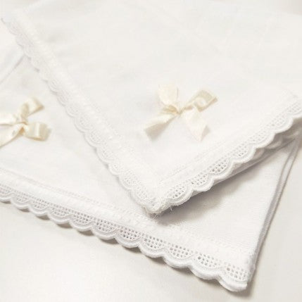 Gauze Cotton Bow Blanket 300