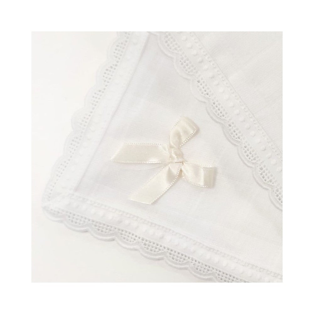 Gauze Cotton Bow Blanket 300
