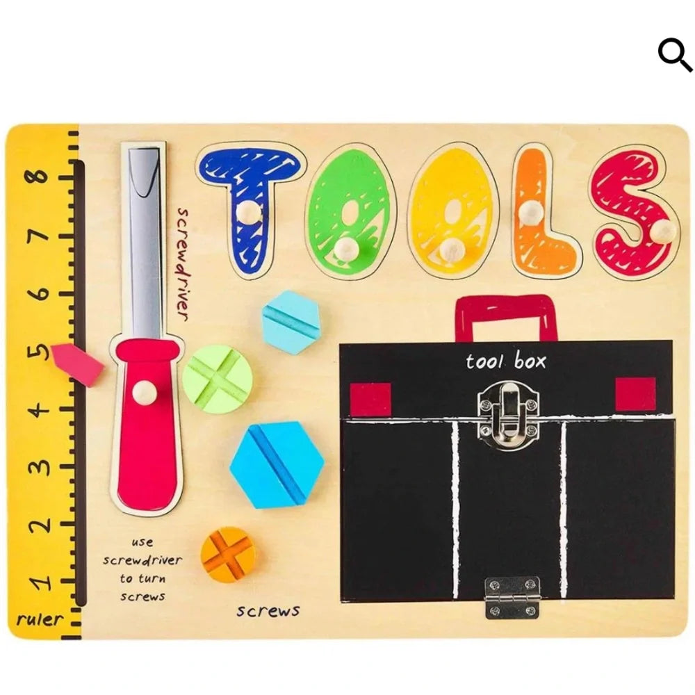 Tools Busy Board Wood Puzzle