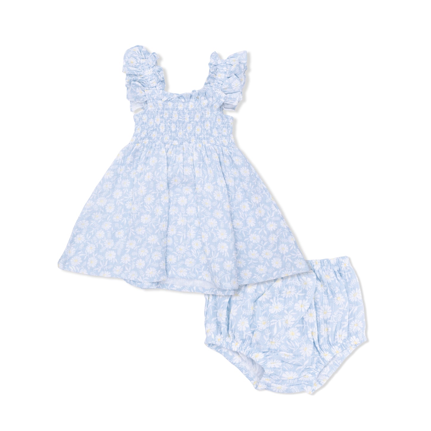 Western Daisies Smocked Sundress Bloomers