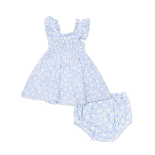 Western Daisies Smocked Sundress Bloomers