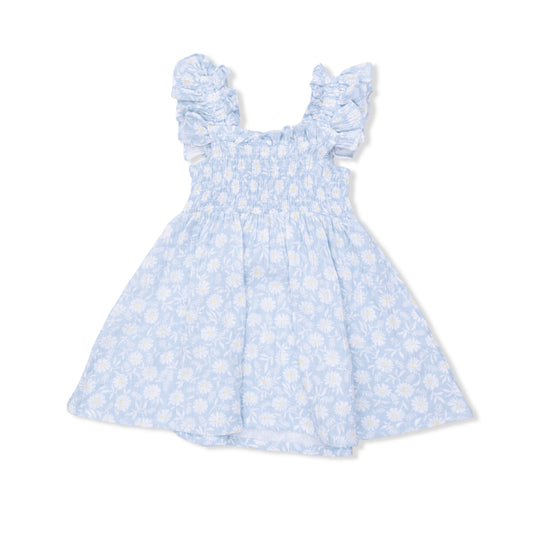 Western Daisies Smocked Sundress Bloomers