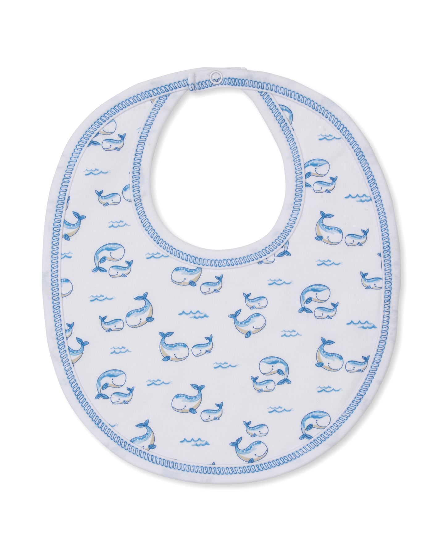 Whale Pods Blue Bib