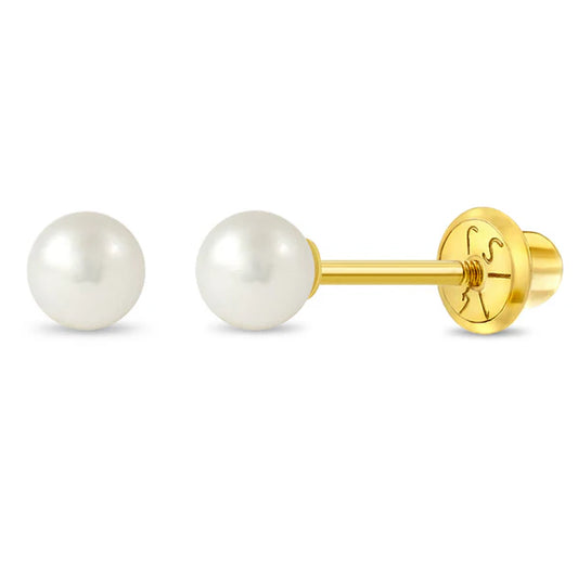 14k Classic Cultured Pearl Earrings